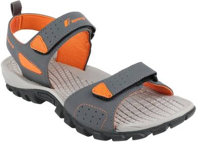 Fsports Men Grey Orange Sandals