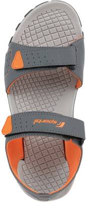 Fsports Men Grey Orange Sandals