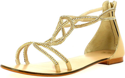 

SAINT G Women Gold Flats