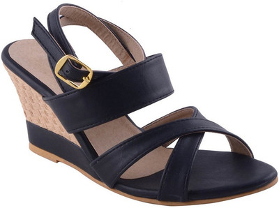 

Adorn Women Black Wedges