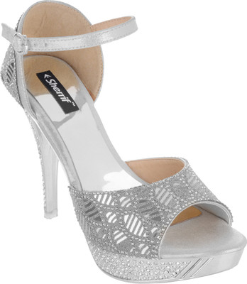 

Sherrif Shoes Women Silver Heels