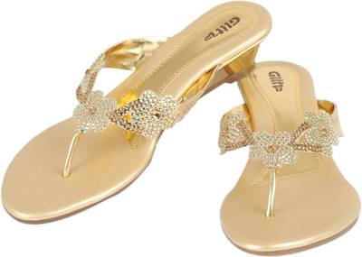 Glitz Women Gold Heels