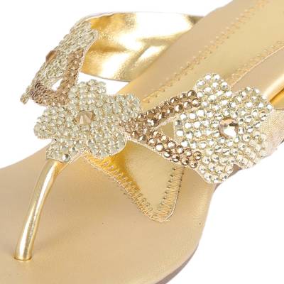 Glitz Women Gold Heels