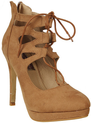 

Flat n Heels Women Tan Heels