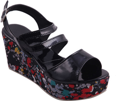 

Adorn Women Black Wedges