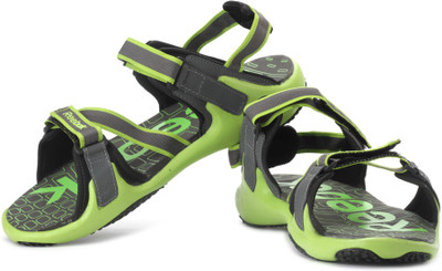 

REEBOK Men Rivet Grey, Vivid Lime Sports Sandals