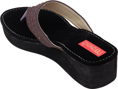 

Footrendz Women Brown Wedges