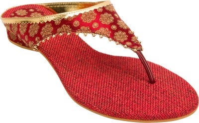 Footrendz Women Flats(Maroon , 37 Euro)