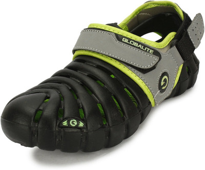 

Globalite Men Black Lime Sports Sandals