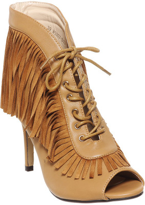

Flat n Heels Women Tan Heels