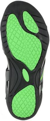 Fsports Men Dark Grey Fluorescent Green Sandals