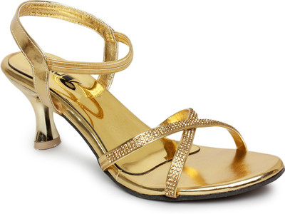 

Vendoz Women Golden Heels