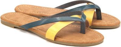

People Women NAVY/YELLOW Flats