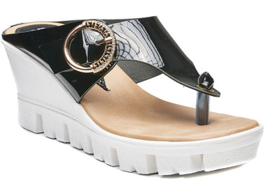 

Dolphin Miles Women Black Wedges