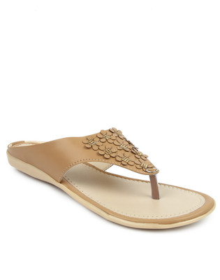 

CUTE FEET Women Tan Flats