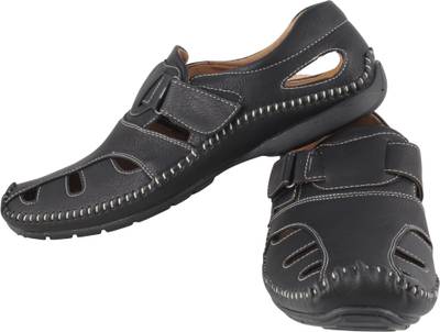 Kivanahs Men Black Sandals
