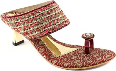 Steps Women Maroon Heels