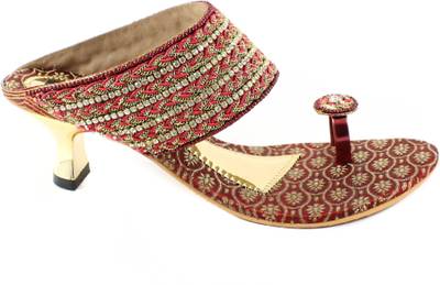 Steps Women Maroon Heels