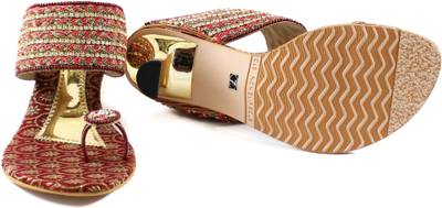 Steps Women Maroon Heels