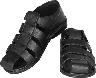 Kraasa Men Black::Brown Sandals