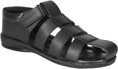 Kraasa Men Black::Brown Sandals