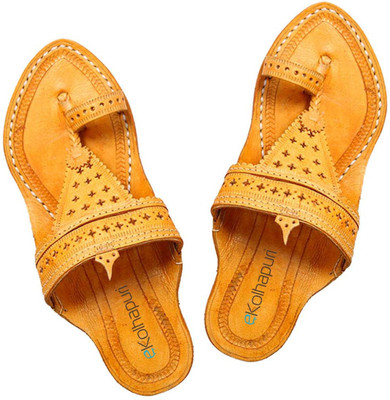 

eKolhapuri Women Tan Wedges