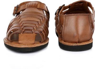 Escaro Men Brown Sandals