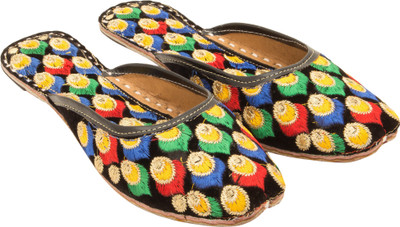 

Footrendz Women Black::Yellow::Blue::Red::Beige Flats