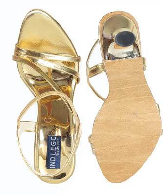 Indilego Women GOLDEN Heels