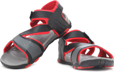 Puma Men black-high risk red-dark shado Sports Sandals