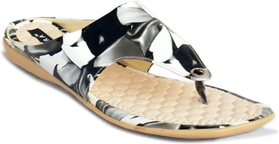 

Myra Women Black & White Flats