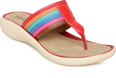 

Vendoz Women Red Multicolor Flats