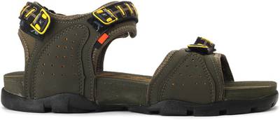 Sparx Men Olive Yellow Sports Sandals