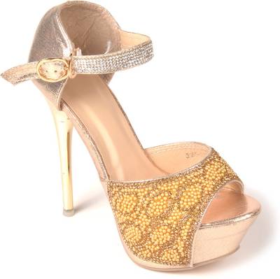Rialto Women Gold Heels