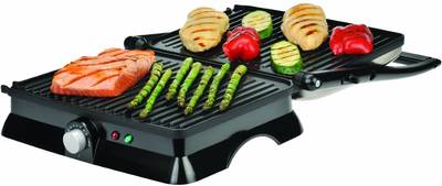 Russell Hobbs Contact Grill (Silver, Black) 