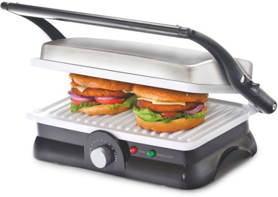 

Cello Super Club 500 - 1500 Watt Grill Maker Grill, Toast(Silver, Black)