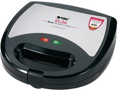 

Orbit Elda 2 in 1 Sanwich Maker Grill, Toast(Black)