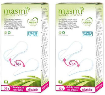 

Masmi Organic Cotton Flexible or Adaptable Pantyliner(Pack of 2)