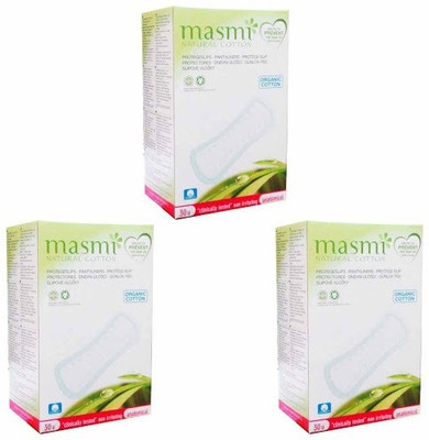 

Masmi Organic Cotton Anatomical Pantyliner(Pack of 3)