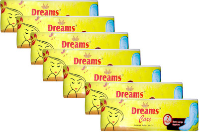 

Dreams Care Ultra soft with wings Sanitary Pad(Pack of 7)