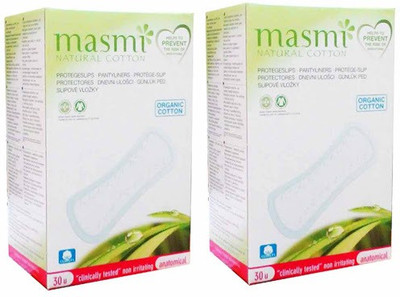 

Masmi Organic Cotton Anatomical Pantyliner(Pack of 2)