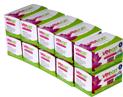 

Veeon 100% Cotton 30S Each Pantyliner(Pack of 10)