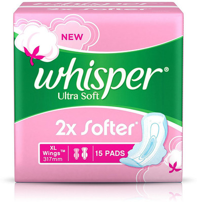 

Whisper Ultra Soft - XL Wings Sanitary Pad(Pack of 15)