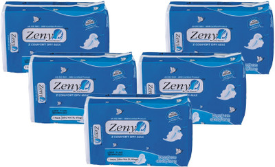 

Zeny Comfort Dry Max All Day (Pack-5) Sanitary Pad(Pack of 5)