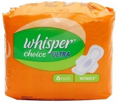 

Whisper Choice Ultra Sanitary Pad(Pack of 6)