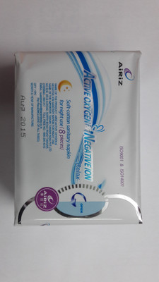 

Tiens Active Oxygen & Negative Ion Padding Sanitary Pad(Pack of 8)