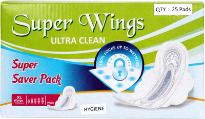 

Super Wings Ultra Clean Sanitary Pad(Pack of 25)