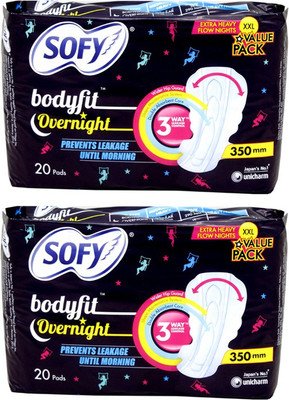 

Sofy Body Fit Overnight Sanitary Pad(Pack of 20)