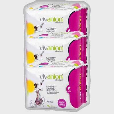 

Vivanion Anion with Herbal (Day & Night Pad) Sanitary Pad(Pack of 3)