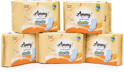 

Ammy Set of 6 Xl . Ultra Thin Sanitary Pads Sanitary Pad(Pack of 5)